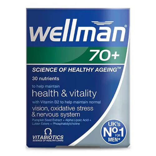 Vitabiotics Wellman 70+ Takviye Edici Gıda 30 Tablet - 1