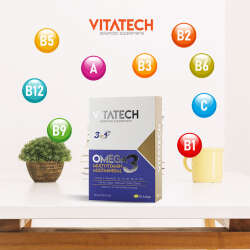 Vitatech 3 in 1 Omega 3 Multivitamin ve Multimineral 30 Kapsül - 5