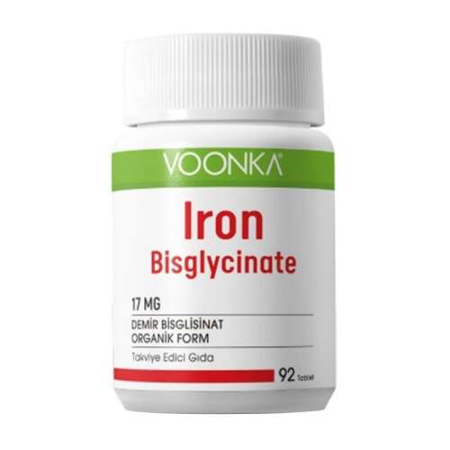 Voonka Iron Bisglycinate Demir 92 Kapsül - 1