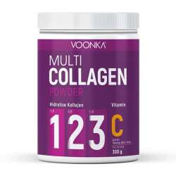 Voonka Multi Collagen Powder Vitamin C İçeren Takviye Edici Gıda 300 gr. - 1