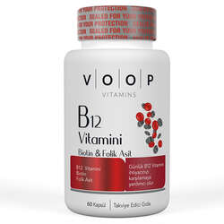 Voop B12 Vitamini Takviye Edici Gıda 60 Kapsül - 1