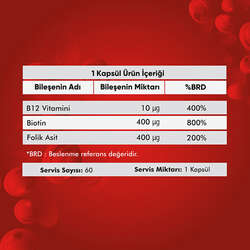 Voop B12 Vitamini Takviye Edici Gıda 60 Kapsül - 3