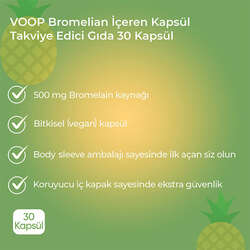 Voop Bromelain Takviye Edici Gıda 30 Kapsül - 4