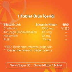 Voop C Vitamini İçeren Takviye Edici Gıda 30 Tablet - 3