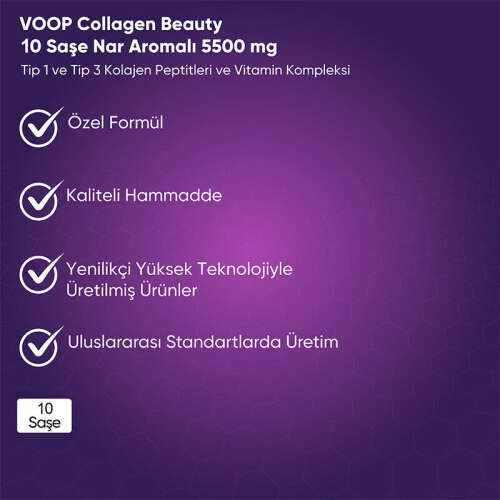 Voop Collagen Beauty Kolajen 10 Şase - 5