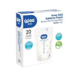 Wee Baby Anne Sütü Saklama Poşeti 200 ml x 20 Adet - 1