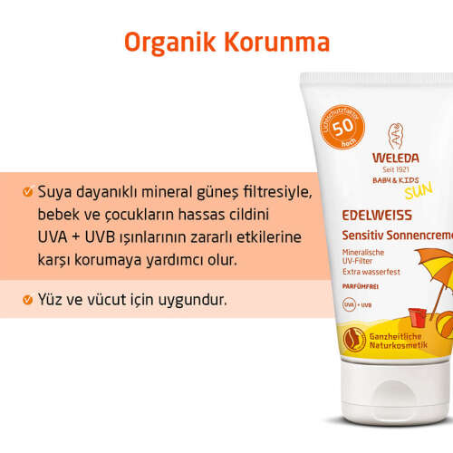 Weleda Baby and Kids Mineral Filtreli SPF+50 Güneş Losyonu 50 ml - 3