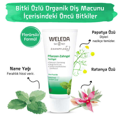 Weleda Bitki Özlü Organik Diş Macunu 75 ml - 4