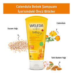 Weleda Calendula Organik Saç ve Vücut Şampuanı 200 ml - 4