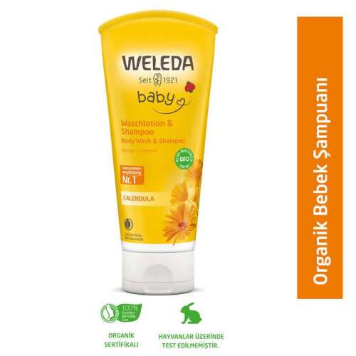 Weleda Calendula Organik Saç ve Vücut Şampuanı 200 ml - 2