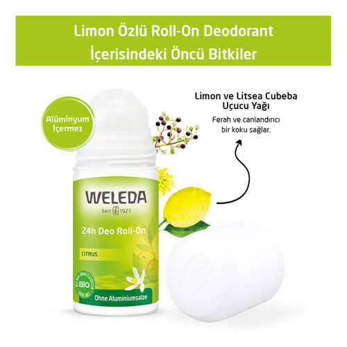 Weleda Limon Özlü Doğal Roll On Deodorant 50 ml - 4