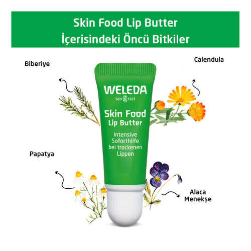 Weleda Skin Food Organik Besleyici Dudak Balmı 8 ml - 4