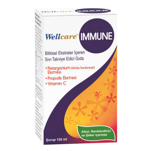 Wellcare Immune Sıvı Takviye Edici Gıda 150 ml - 1