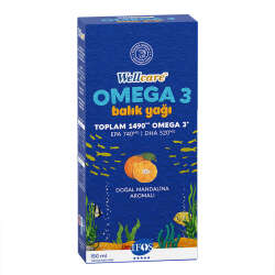 Wellcare Omega 3 Doğal Mandalina Aromalı Balık Yağı 150 ml - 2