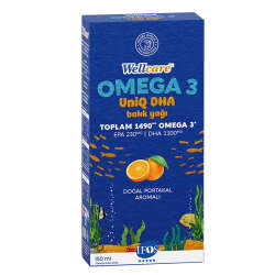 Wellcare Omega 3 Portakal Aromalı Balık Yağı 150 ml - 3