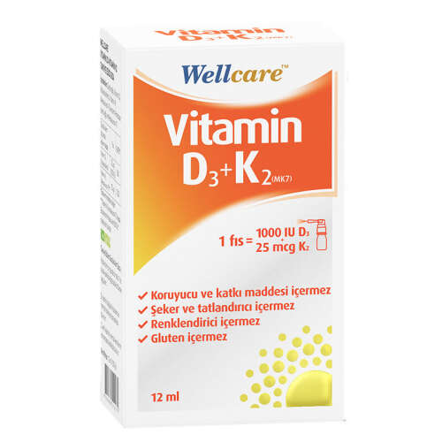 Wellcare Wellcare Vitamin D3 K2 12 ml - 1