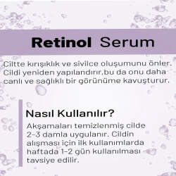 WIWIFY Yaşlanma Karşıtı Retinol Cilt Bakım Serumu 30 ml - 4