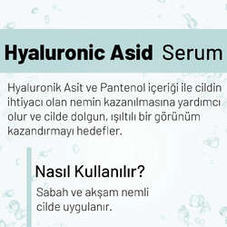 WIWIFY Yoğun Nemlendirici Hyaluronik Asit Cilt Bakım Serumu 30 ml