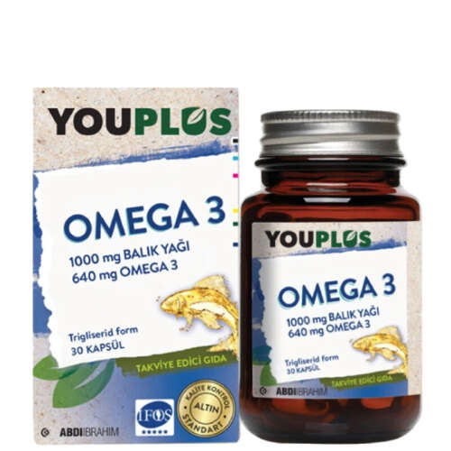 YouPlus Daily 1000 mg Omega-3 30 Kapsül - 1