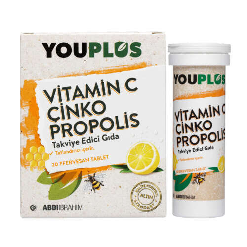 Youplus Vitamin C Çinko Propolis 20 Efervesan Tablet - 3