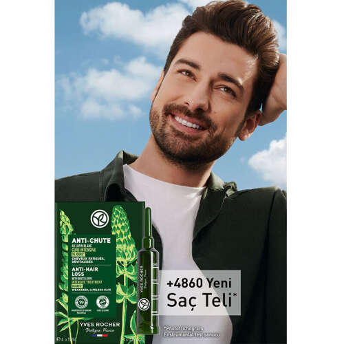 Yves Rocher Anti Chute Niasinamid ve Vitamin B6 İçeren Saç Dökülmesine Karşı Kür 4x15 ml - 5