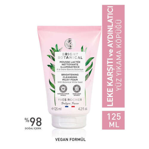 Yves Rocher Bright Botanical Leke Karşıtı Aydınlatıcı Yüz Yıkama Köpüğü 125 ml - 1