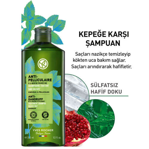 Yves Rocher Kepeğe Karşı Şampuan 300 ml - 4