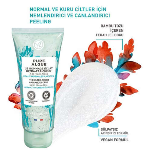 Yves Rocher Pure Algue Nemlendirici ve Canlandırıcı Peeling 75 ml - 3