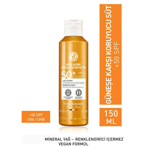 Yves Rocher Solaire Peau Parfaite Spf 50+ Güneşe Karşı Koruyucu Süt 150 ml - 1