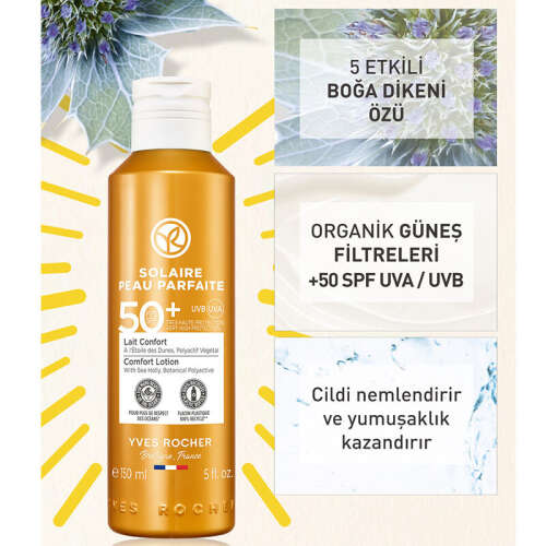 Yves Rocher Solaire Peau Parfaite Spf 50+ Güneşe Karşı Koruyucu Süt 150 ml - 3