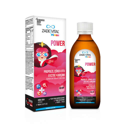 Zade Vital Miniza Power Sıvı Takviye Edici Gıda 150 ml - 2