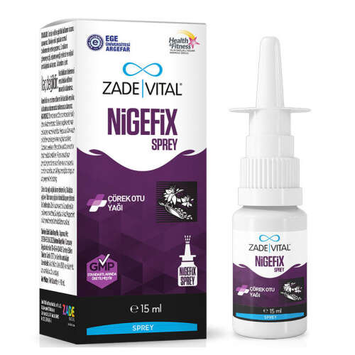 Zade Vital Nigefix Çörek Otu Yağı İçeren Sprey Takviye Edici Gıda 15 ml - 1