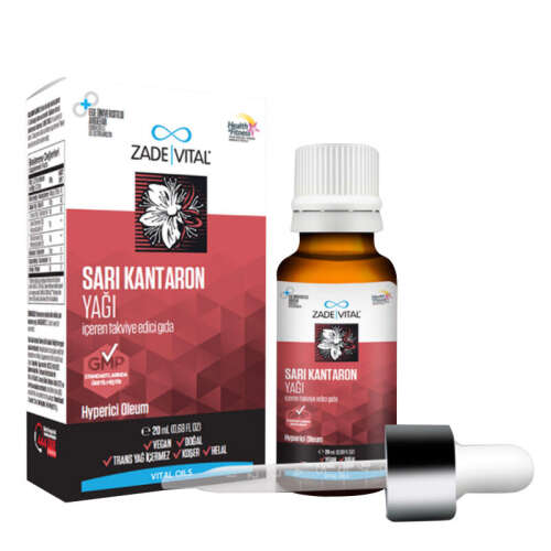 Zade Vital Sarı Kantaron Yağı İçeren Takviye Edici Gıda 20 ml - 1