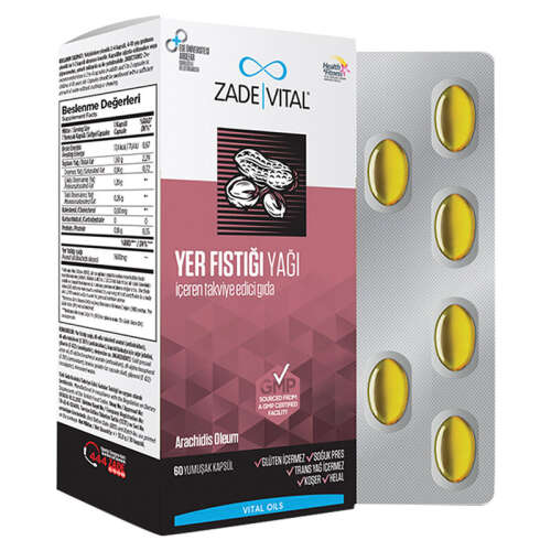 Zade Vital Yer Fıstığı Yağı 60 Yumuşak Kutu Kapsül - 1