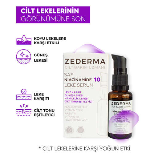 Zederma Saf Niacinamide 10 Leke Karşıtı Serum 30 ml - 3