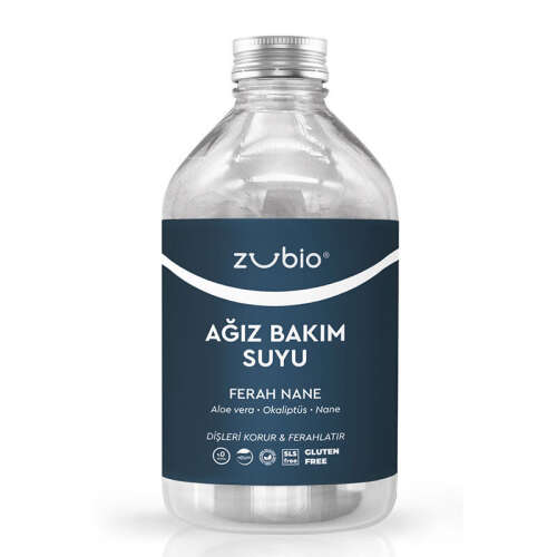 Zubio Ağız Bakım Suyu Ferah Nane 250 ml - 1